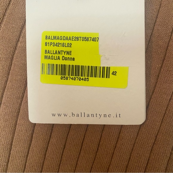 Ballantyne Camel V Neck Knit Size 42 or M - Picture 4 of 5